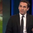 Pic: Gary Neville appears to be playing rugby for England’s U-20s tonight