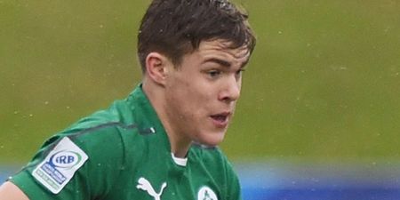 VINE: Garry Ringrose with an O’Driscoll-esque flick for the Ireland U20s tonight