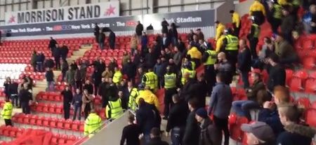 Videos: Millwall and Rotherham supporters separated by police after late winner