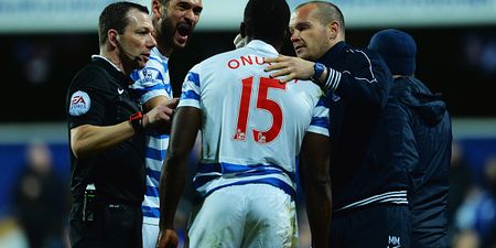 Pic: Nedum Onuoha suffered a horrific facial cut against Arsenal last night