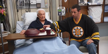 Video: Happy Gilmore and Bob Barker recreate their famous punch-up for charity