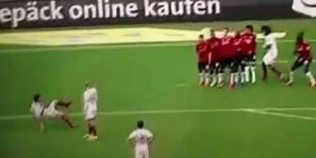 Vine: Xabi Alonso personifies coolness as he slips yet still scores belter of a free-kick