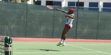 Video: West Ham’s Diafra Sakho appears to be the most awkward tennis player ever