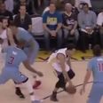 VIDEO: Stephen Curry flummoxes four players before an unbelievable three pointer