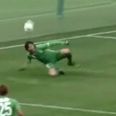 GIF: Japanese player produces phenomenal flukey assist after pathetic stumble