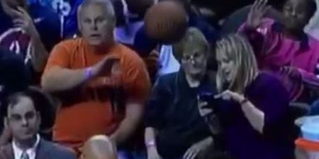 Vine: Unsuspecting fan gets smashed in the face with ball at NBA game