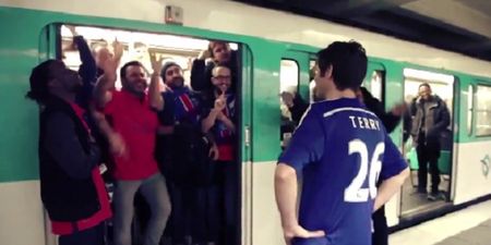 VIDEO: PSG fans get revenge by refusing John Terry entry onto train in funny mock-up video