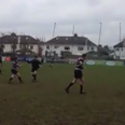 Video: Irish club rugby player scores 51m penalty in dying stages of cup final