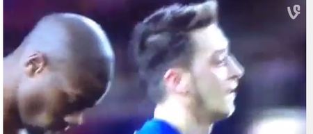 Vine: Uh oh! Mesut Ozil is going to get pelters for swapping his shirt at half-time