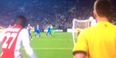 VINE: Ajax’s Riechedly Bazoer pinged his corner right onto the head of the fourth official