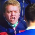 World’s angriest football fan tells Rangers player where to go