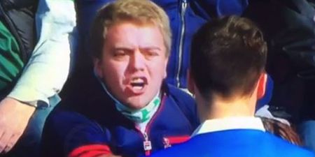 World’s angriest football fan tells Rangers player where to go