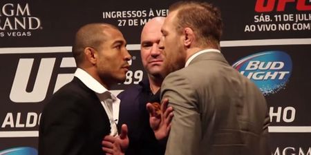 Jose Aldo’s coach warns Conor McGregor not to touch the champ on media tour