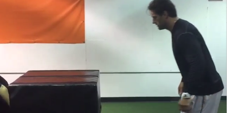 Video: NFL player does a 42 inch single leg box jump, makes you feel inadequate