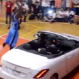 Video: Man tries to dunk a basketball over a car, fails miserably