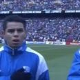 VIDEO: These El Salvador players look well pissed off as stadium plays wrong national anthem