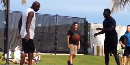 VIDEO: Michael Jordan schools Tom Brady wth epic trash talk in basketball game