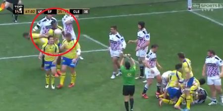 Video: Rugby player throws a ball into his own face after conceding a turnover