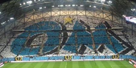 VINE: Marseille fans create an incredible tifo before their clash with PSG tonight