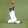 Video: One of Jackie Tyrrell’s Miami Marlins’ teammates made a right balls of a catch last night