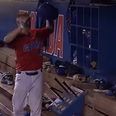 Video: Baseball player gets ignored by teammates after hitting fourth home run, high-fives the air