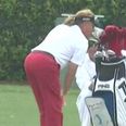 VINE: Miguel Angel Jimenez won’t pull a muscle with this energetic warm up for the Masters