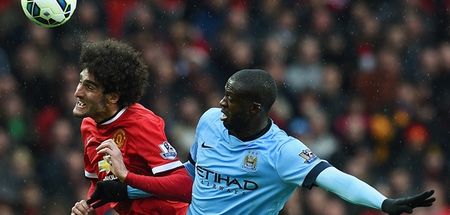 Manchester City fans want Yaya Toure hoofed out after he was hustled by Marouane Fellaini