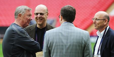 Glazer family were guests of honour in the Manchester United dressing room