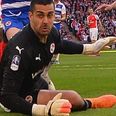 GIF: Reading crash out of the FA Cup thanks to difficult-to-watch goalkeeping howler