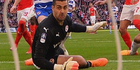 GIF: Reading crash out of the FA Cup thanks to difficult-to-watch goalkeeping howler