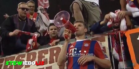 Video: Thomas Muller leads Bayern Munich fans in electrifying celebration