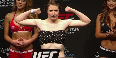 VIDEO: Aisling Daly makes weight for UFC 186 meeting with Randa Markos