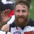 VIDEO: Laois man Zach Tuohy scored a massive long range goal for Carlton this morning