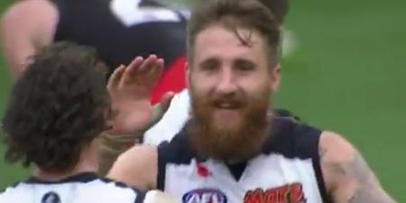 VIDEO: Laois man Zach Tuohy scored a massive long range goal for Carlton this morning