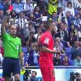 VIDEO: Jordi Alba gets two yellow cards in about six seconds for dissent and off he goes