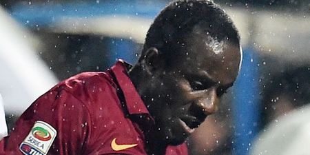 VIDEO: Roma’s Seydou Doumbia seriously bunked off his Roma warm-up this weekend