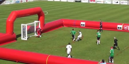 VIDEO: Blindfolded French footballer scores incredible solo goal