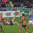 Video: It’s not often you see someone attempt a bicycle kick in the AFL