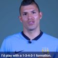 VIDEO: Sergio Aguero picks his ultimate XI and goes very old school altogether