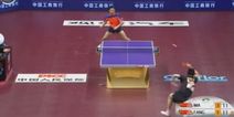 VIDEO: Frightening table tennis rally has us wondering if these guys are really human
