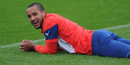 Whoever runs Theo Walcott’s Twitter account is going to get an almighty b******ing after this tweet