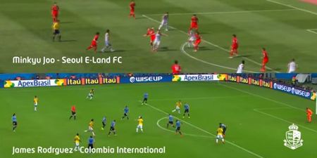 Video: K-League player scores carbon copy of James Rodriguez’s Puskas award winning golazo