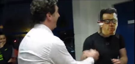 VIDEO: Roddy Collins confronts Waterford player impersonating him outside Home dressing room