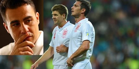 PIC: Fabio Cannavaro has no idea that Steven Gerrard and Frank Lampard are not the same person