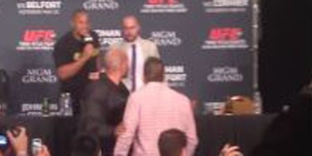 Video: Ryan Bader gatecrashed Daniel Cormier’s UFC 187 press conference and things got pretty heated