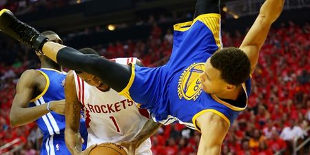 Vine: Stephen Curry’s ‘scariest fall’ overshadows victory for Houston Rockets