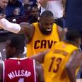 GIF: LeBron James was left hanging so long last night that it should have been considered a crime