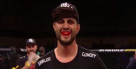 Pic: Carlos Condit couldn’t look any tougher in his new driver’s licence photo