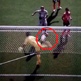 Gif: Japanese goalkeeper pulls off the best scorpion kick save you’ll see this season