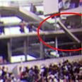 Video: Scary scenes at French Open as huge piece of scoreboard falls onto crowd